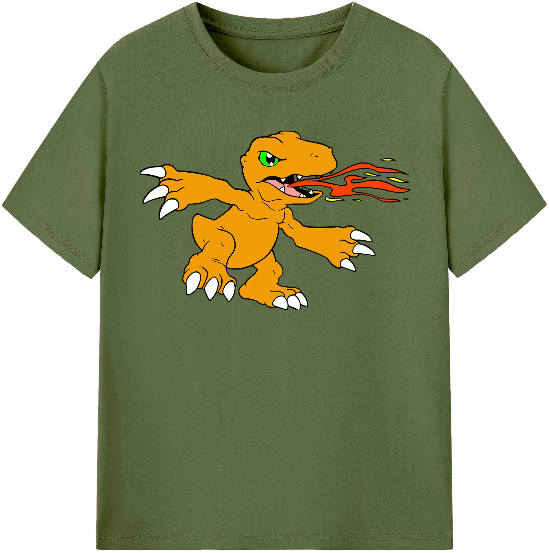 （画像用） Digimon デジタルモンスター/デジモン 綿100％半袖Tシャツ（フロントプリント）